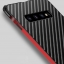 เคส Samsung Galaxy S10 ขอบกันชนอลูมิเนียมอัลลอยด์ชุบ + #เคสฝาหลังพลาสติกลายคาร์บอนไฟเบอร์ Electroplated Aluminum Alloy Bumper + Carbon Fiber PC Back Panel Slide-on