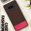 Case Samsung Galaxy S10+ #เคสฝาหลังรูปแบบ Cloth Texture PU Leather + TPU