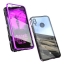 Case Huawei nova 3i #เคสกรอบโลหะที่ถอดออกได้ติดแม่เหล็ก + แผ่นด้านหลังกระจกนิรภัยคุณภาพดี