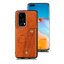 เคส Huawei P40 Pro Plus #เคสแบบฝาหลัง TPU เคลือบหนัง PU มีที่เก็บบัตร PU Leather Coated TPU Card Holder Magnetic Kickstand
