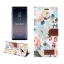 เคส Samsung Galaxy Note 9 #เคสฝาพับหนัง PU ผิวผ้าลายดอกไม้ เคสคุณภาพดีราคาถูก