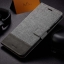 Case Xiaomi Pocophone F1 #เคสแบบฝาพับ MUXMAหนังPU ออกแบบสีทูโทนตัดลายผ้า Canvas Splicing