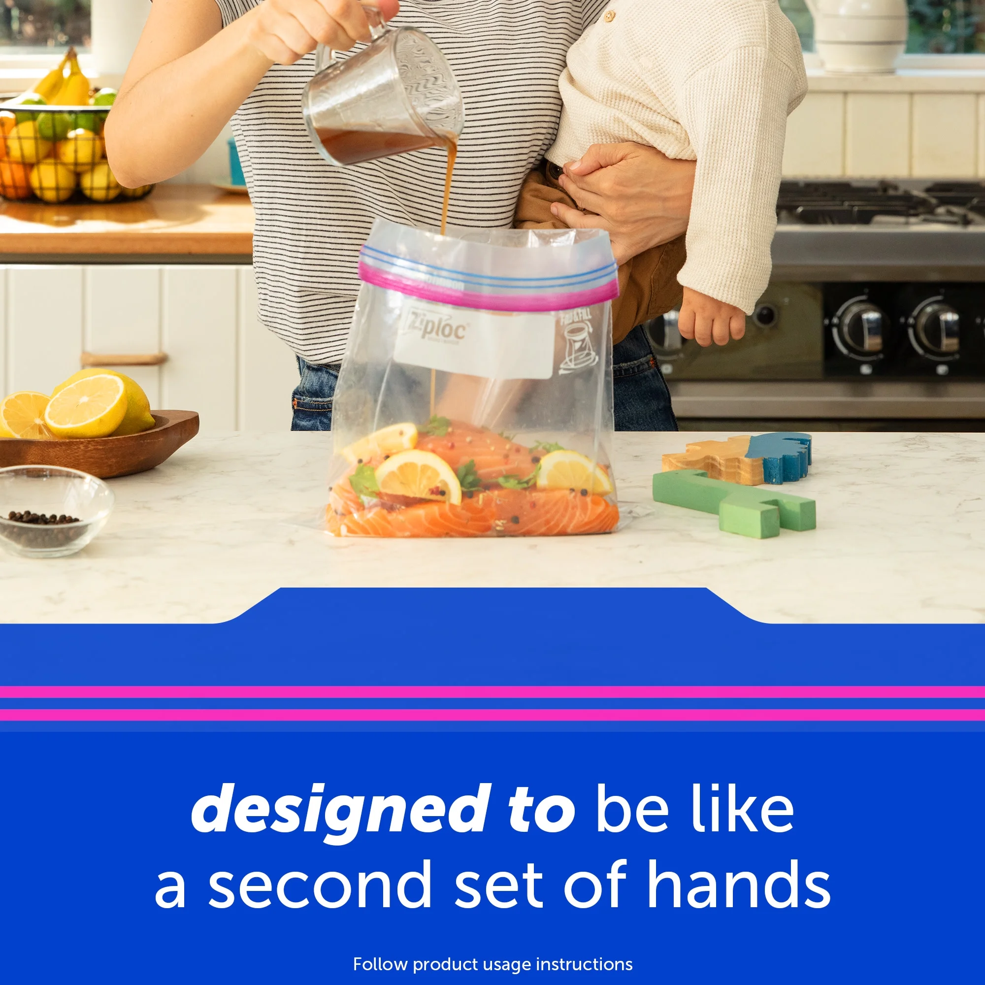 Ziploc® Storage Gallon Grip N Seal Technology 20, 30, 40, 60, 75,80 Bags ถุงเก็บอาหาร ถุงอเนกประสงค์ ซีลระบบสามชั้น