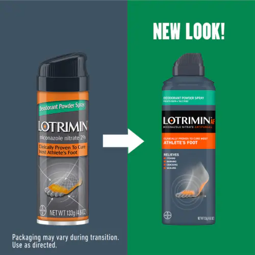 Lotrimin® Antifungal Foot Powder Spray 133 g สเปรย์แป้ง ระงับกลิ่นเท้า ความคัน สเปรย์แป้งเท้า itching, burning, crackin