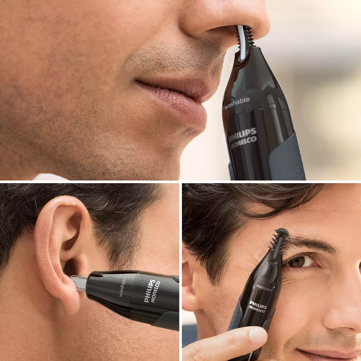 Philips® Norelco Nose Trimmer 3000 Model NT3600/42 ฟิลิปส์ เครื่องตัดแต่งขนจมูก+ขนบนใบหน้า