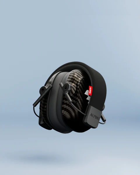 ที่ครอบหูลดเสียง สีดำ แบบคาดศรีษะ MotoGP Racing Pro Earmuff For Adults, Black (ALPINE®)