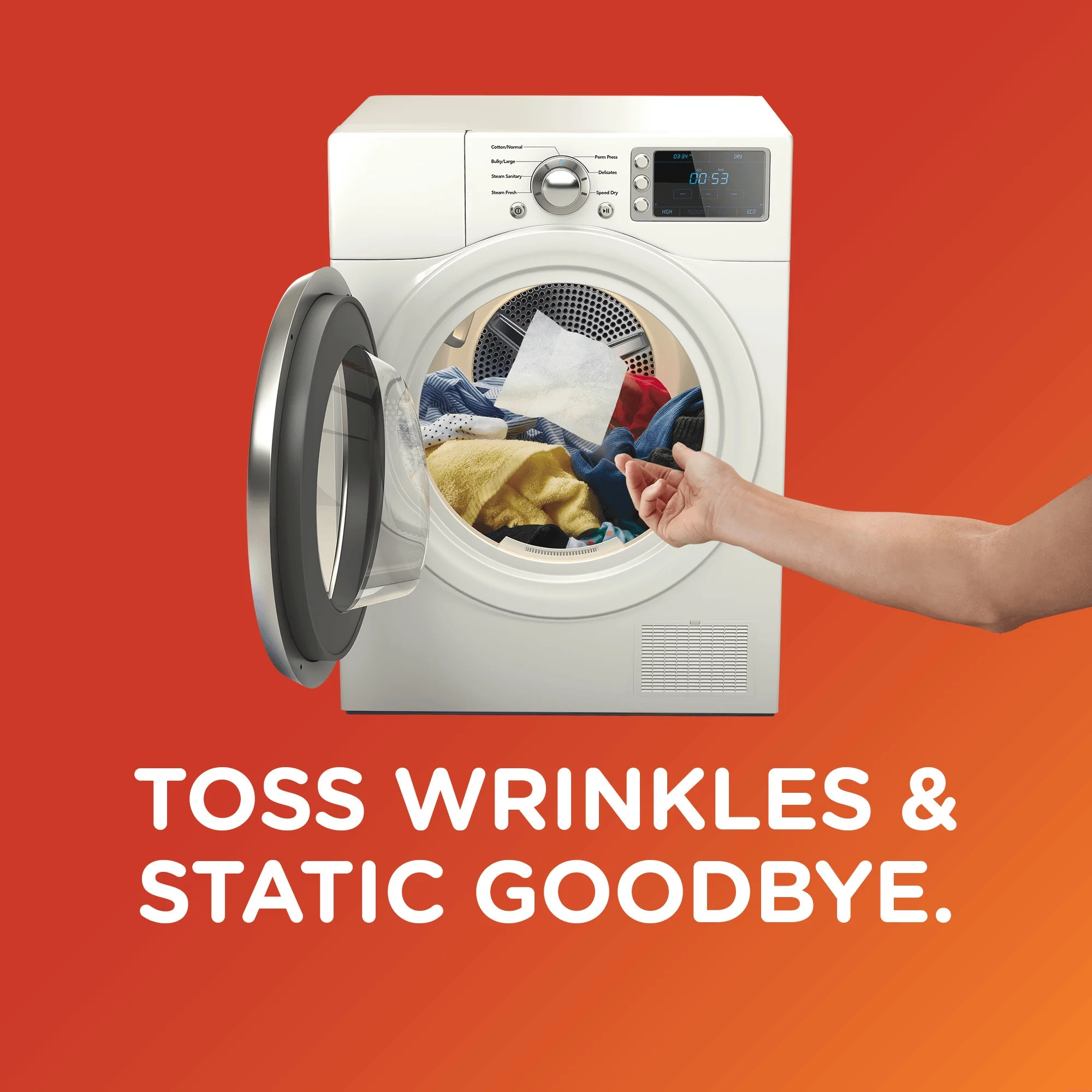 Bounce® Fresh Linen Fabric Softener Dryer Sheets 120 sheets แผ่นอบผ้า ลดรอยยับ กลิ่นหอมสดชื่น