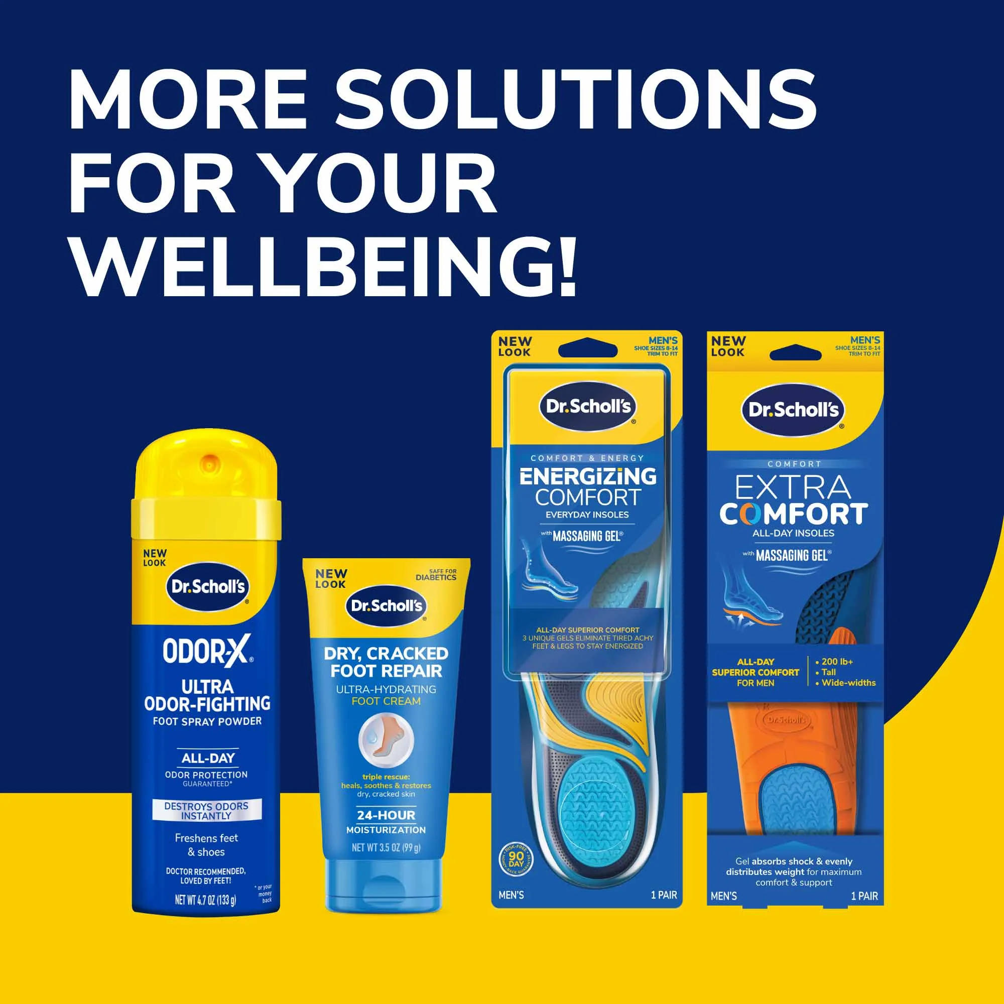 Dr.Scholl's® Insoles for Plantar Fasciitis 1 Pair แผ่นรอง รองเท้า แผ่นเสริมส้นเท้า ลดแรงกระแทก