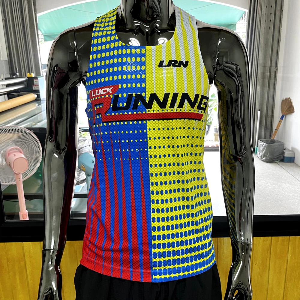 เสื้อวิ่งพิมพ์ลาย LRN เนื้อผ้า Super Air Flow (SF02)