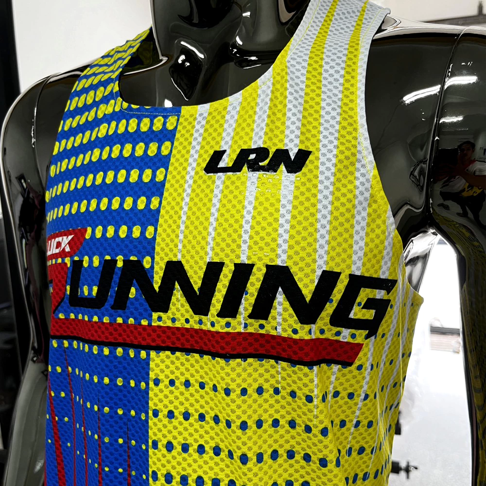 เสื้อวิ่งพิมพ์ลาย LRN เนื้อผ้า Super Air Flow (SF02)