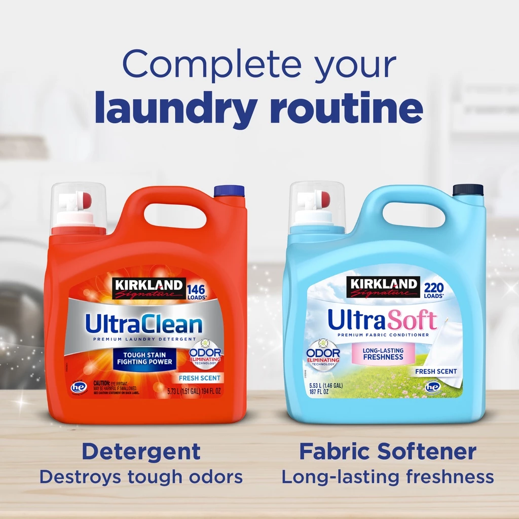 Kirkland Signature® Ultra Soft Fresh scent 250 sheets เคิร์กแลนด์ ซิกเนเจอร์ แผ่นอบผ้า ลดรอยยับ กลิ่นหอมสดชื่น